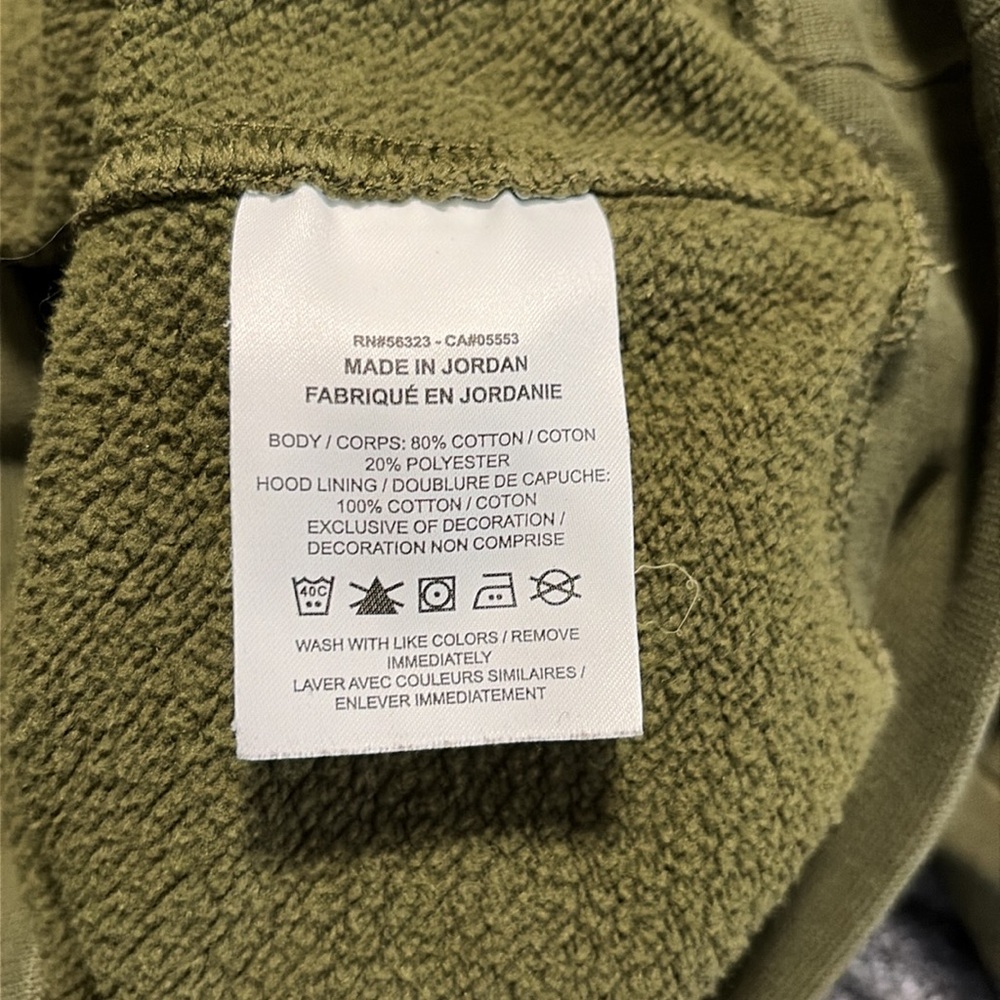Nike Olive Green Men's Hoodie Sweatshirt - Picture 5 of 5
